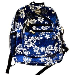 Hawaii Spirit Large Backpack Wide Outside Pockets 6-8" Side Width